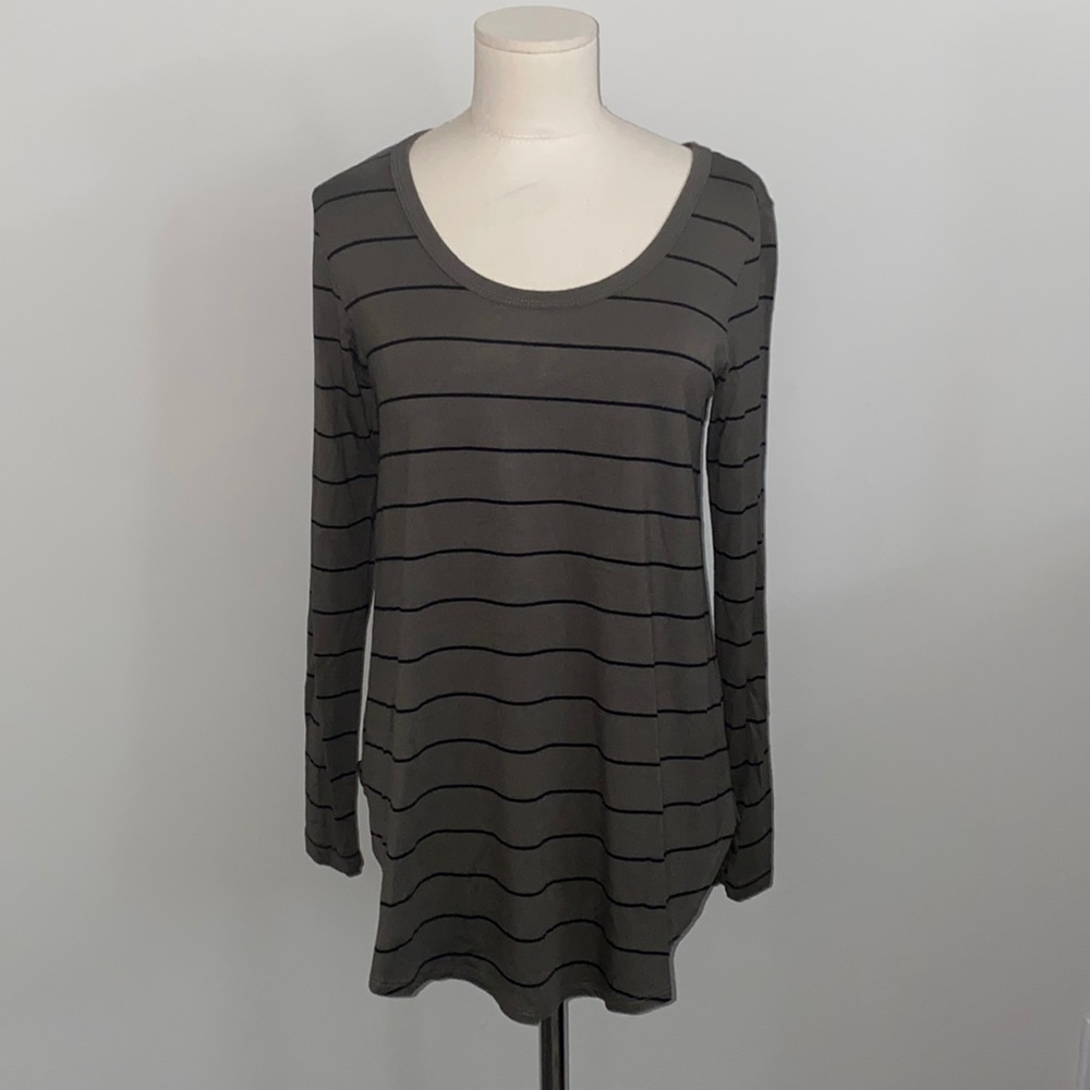 Striped tunic.